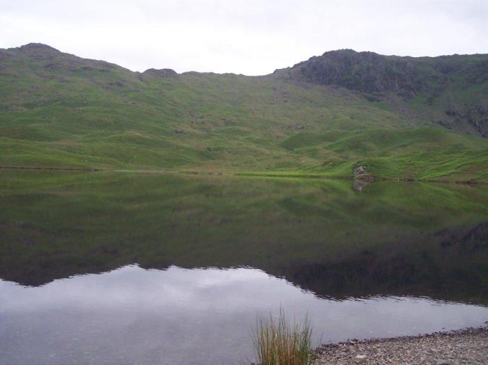 Blea Rigg reflected in Easedale Tarn