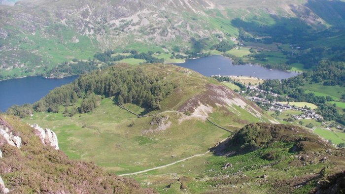 Looking down on Glenridding Dodd Looking down on Glenridding Dodd