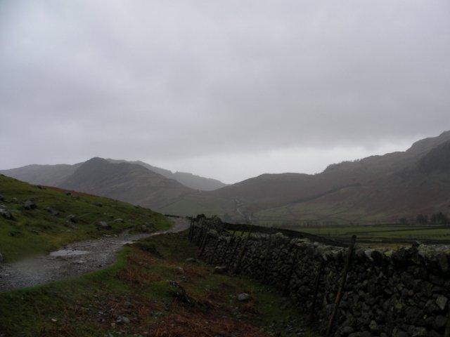 Looking back down Mickleden into Langdale