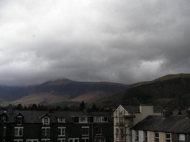 Skiddaw and Latrigg from my B&B room window