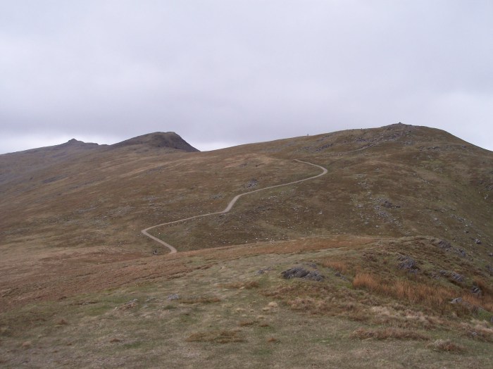 Brown Pike and Dow Crag from Walna Scar
