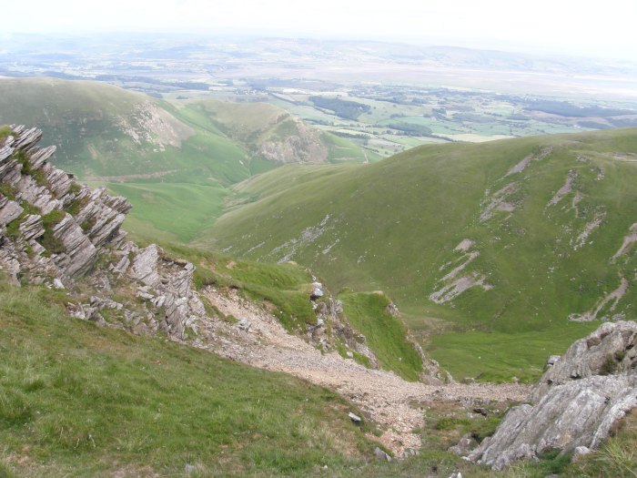 Looking down into the Combe (the white one) Looking down into the Combe (the white one)