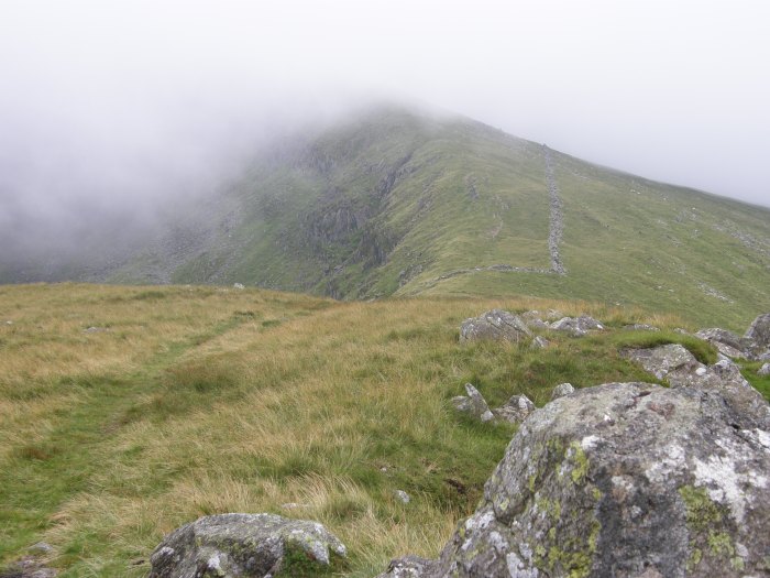 The descent from Red Screes