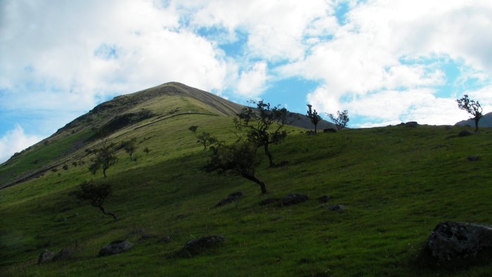 The ridge walk up Lingmell