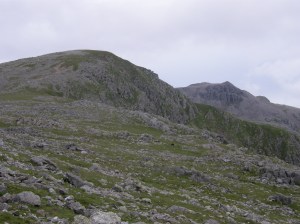 Scafell Pike behind Scafell