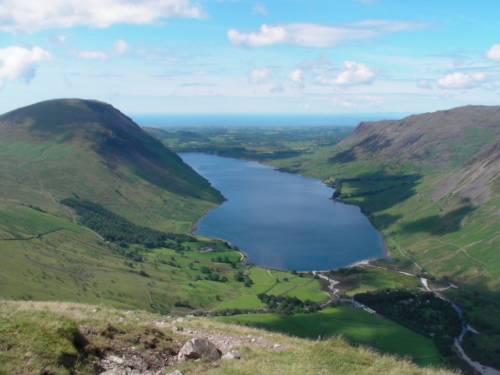 SANY3107-Wasdale Looking back down to Wasdale on the ascent of Lingmell