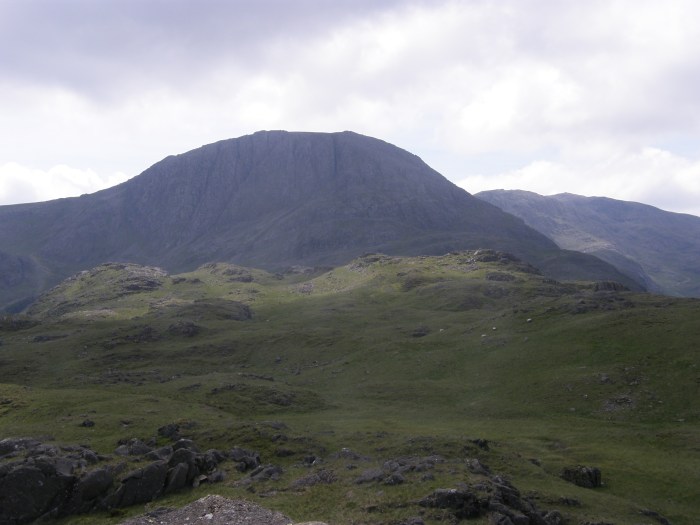 Great End from Seathwaite Fell