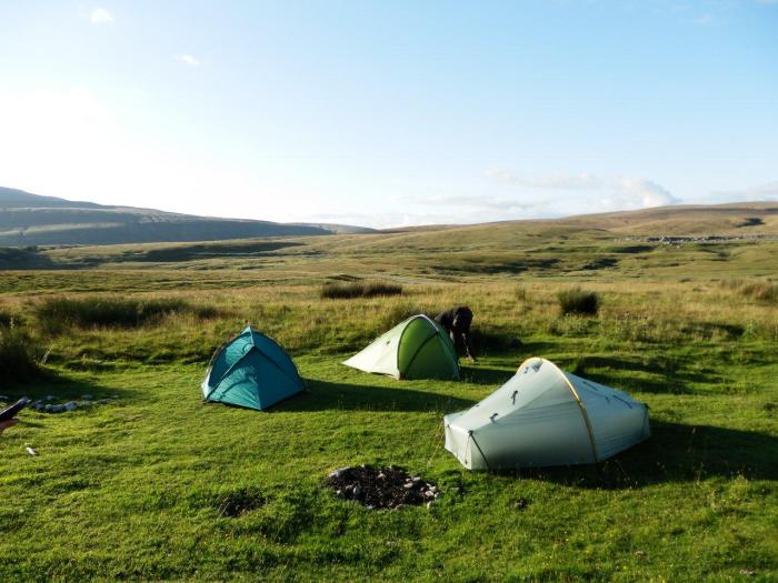The not very wild camp behind the Station Inn, Ribblehead