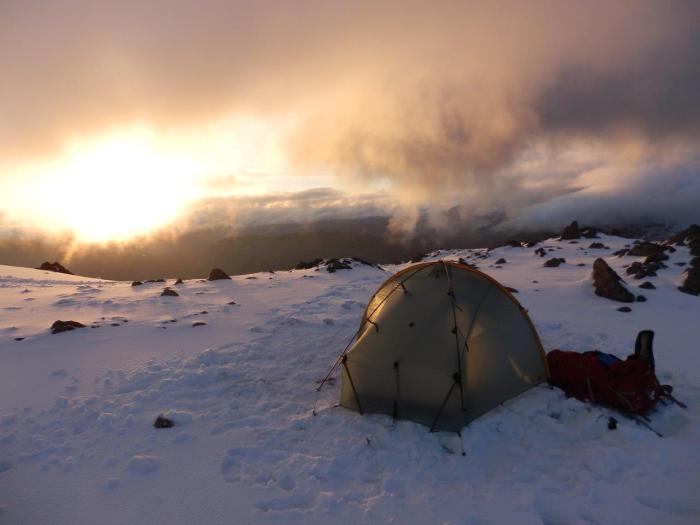 Camp 1 on Little Carrs