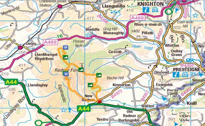 W005 route map - social hiking actual