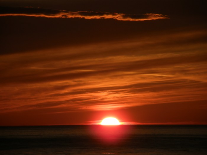 Sunset near Tromso, 2009
