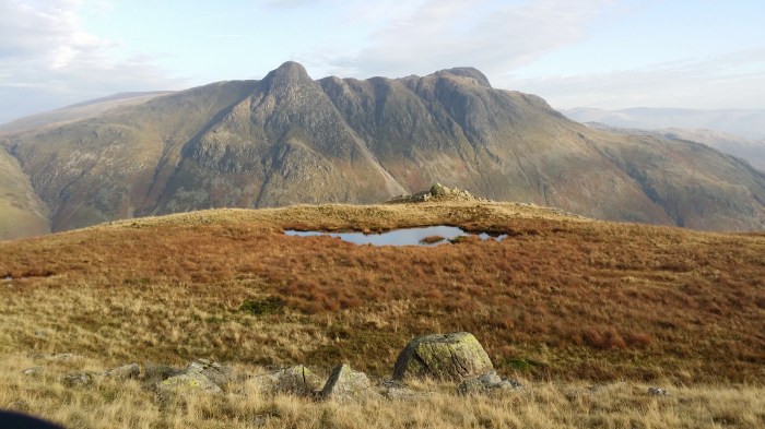 A lovely view to the Langdale Pikes
